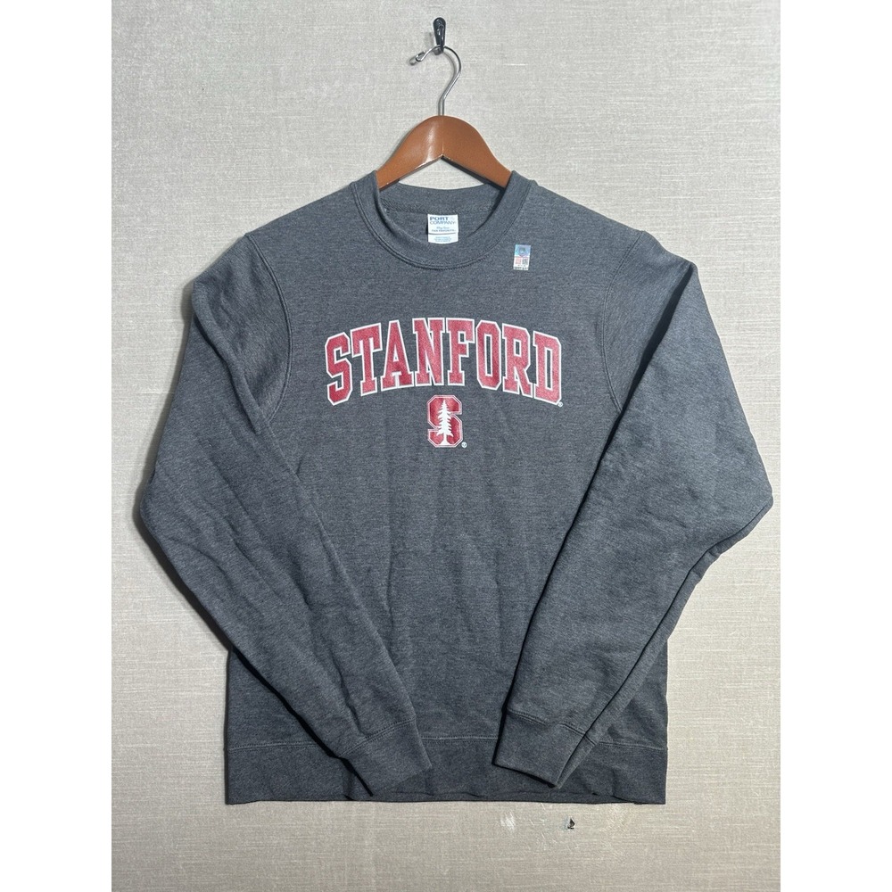 NWOT Stanford University Cardinal Sweatshirt Mens Small Grey Port & Company